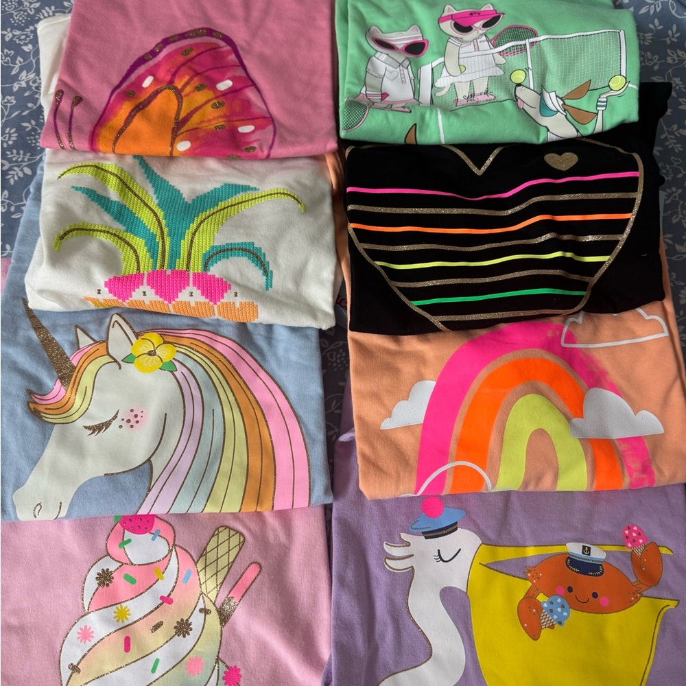 Cat & Jack Kids Pajama Tops - Multicolor Fun Designs children’s place
